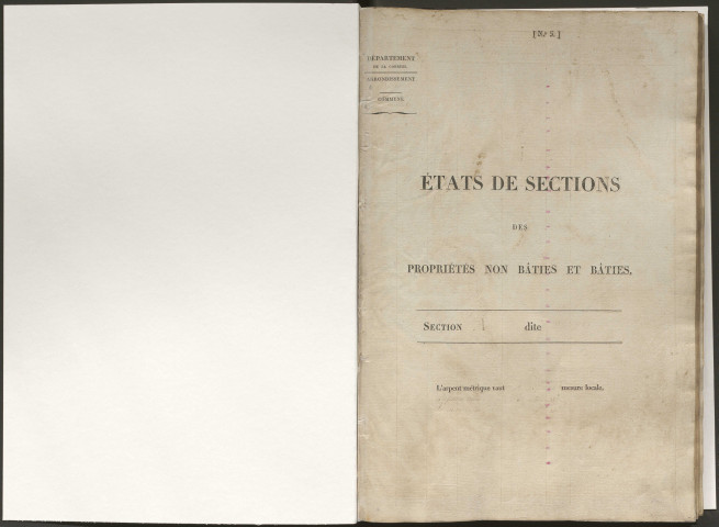 État de section