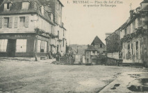 Meyssac : "1. Meyssac - Place du jet-d'eau et quartier St-Georges".
