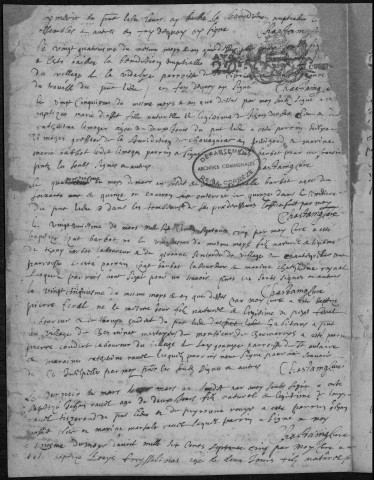 Baptêmes, mariages, sépultures (1675-1732)