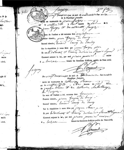 Naissances (1803-1813)