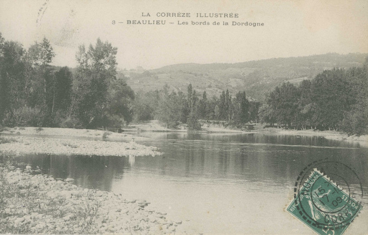 Beaulieu-sur-Dordogne : "La Corrèze illustrée - 3 - Beaulieu - Les bords de la Dordogne".