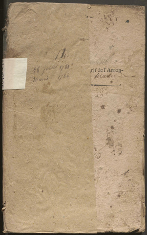 28 juillet 1781-20 avril 1784