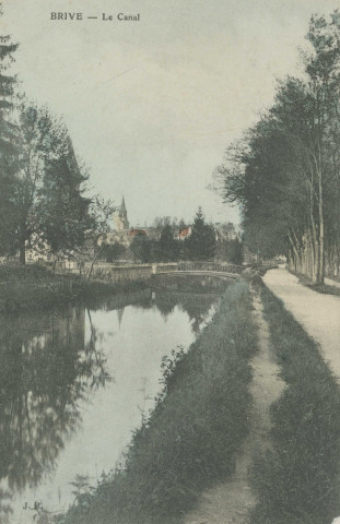 Brive-la-Gaillarde : "Brive - Le canal".