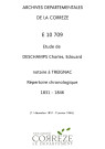 Répertoire chronologique : 11 décembre 1831-9 janvier 1846