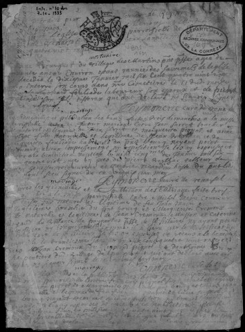 Baptêmes, mariages, sépultures (1666-1792)