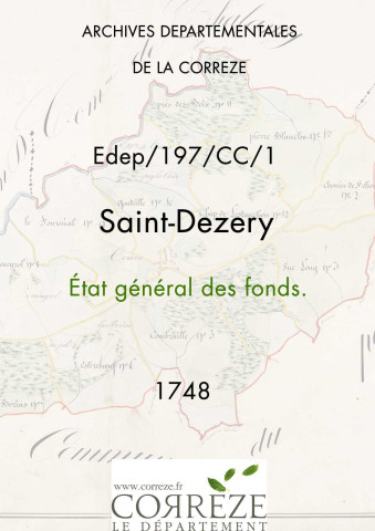Etat général des fonds.