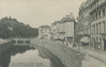Tulle : "28 - Tulle. Le quai de Lyon et le pont de la Bascule".