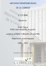 Répertoire chronologique : 5 ventôse an V-31 décembre 1852