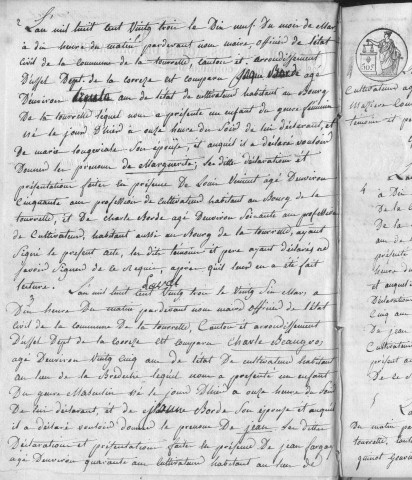 Naissances, mariages, décès (1823-1832)