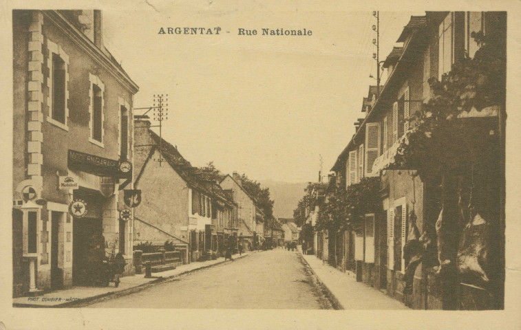 Argentat : "Argentat - Rue nationale".