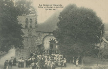Palisse : "La Corrèze illustrée - Eglise et clocher de Palisse (15 août 1911)".