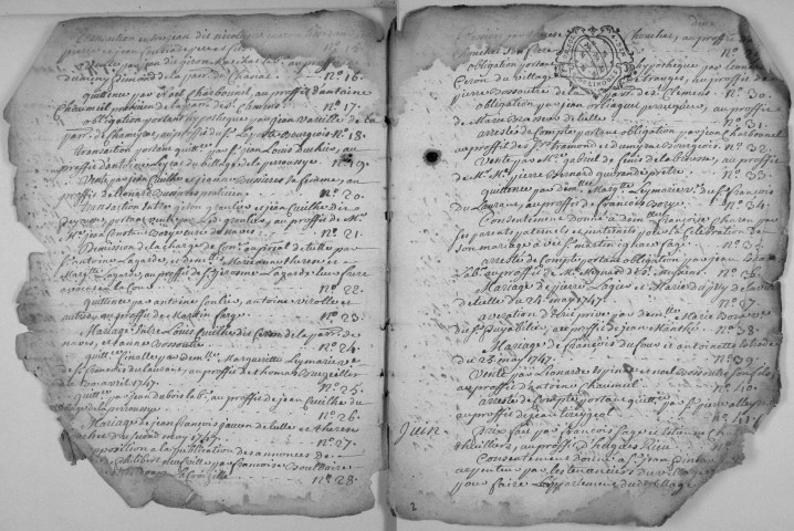 Répertoire chronologique : 16 mars 1747-4 novembre 1789