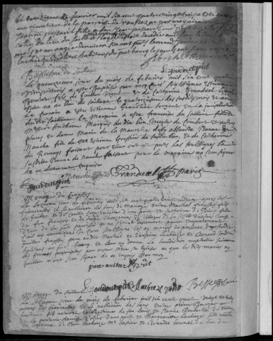 Baptêmes, mariages, sépultures (1683-1693)