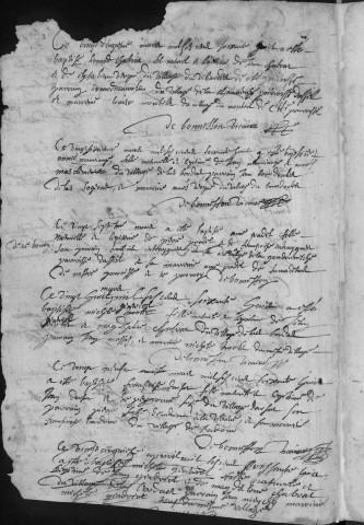 Baptêmes, mariages, sépultures (1668-1680)