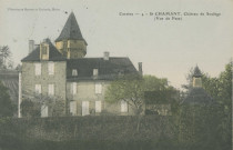Saint-Chamant : "Corrèze - 4 - St-Chamant. Château de Soulage (vue de face)".