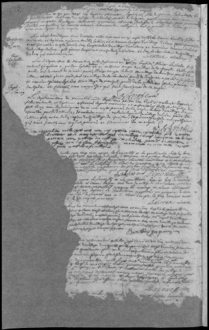 Baptêmes, mariages, sépultures (1701-1716)
