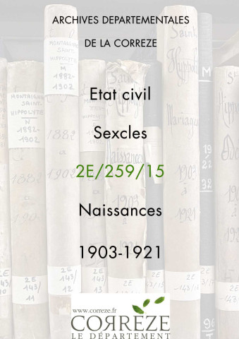 Naissances (1903-1921).