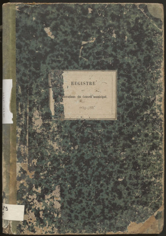 Délibérations du conseil municipal. 13 août 1873-20 décembre 1885
