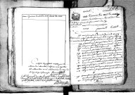 Tables décennales des naissances (1792-1802)