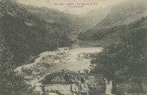 Bort-les-Orgues : "Corrèze - Bort - Gorges de la Rue à la Cascade".