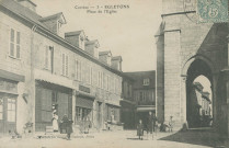 Egletons : "Corrèze - 3 - Egletons - Place de l'église".
