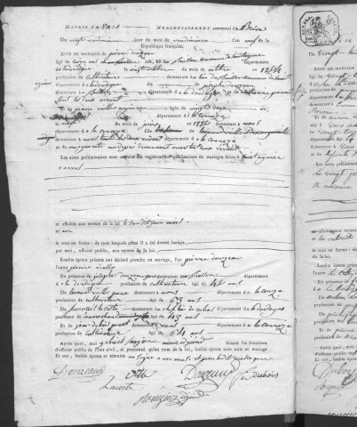 Mariages (1801-1842)