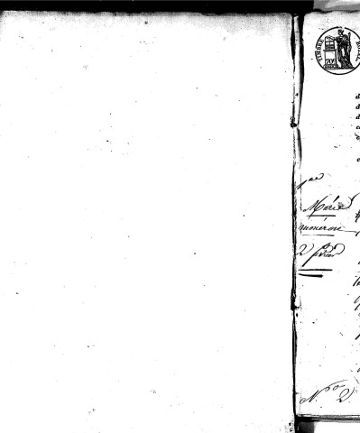 Naissances, mariages, décès (1833-1842)