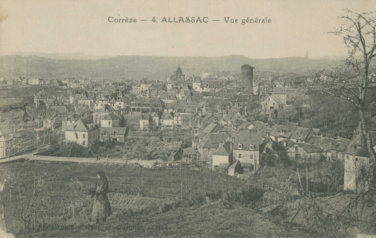 Allassac : "Corrèze - 4. Allassac - Vue générale".