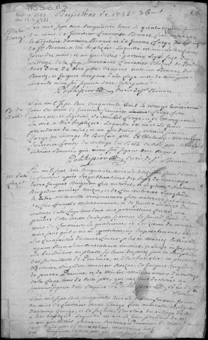 Baptêmes, mariages, sépultures (1753-1792)