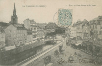 Tulle : "La Corrèze illustrée - 15 Tulle - Place Carnot et les quais".