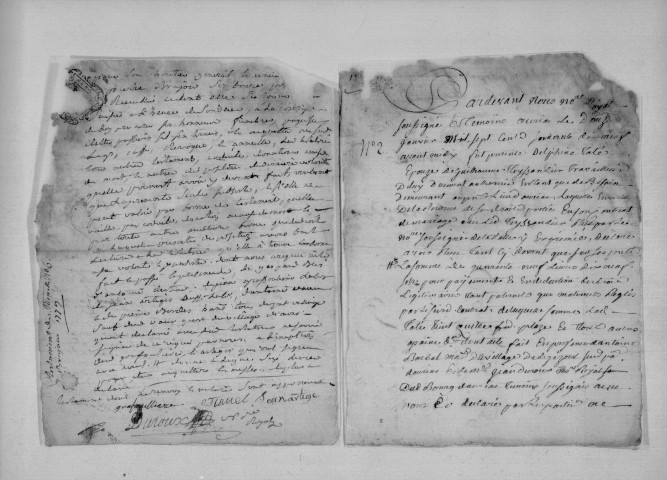 Minutes notariales numérisées : 1779