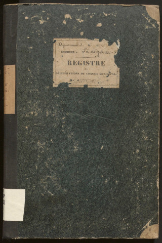 Délibérations du conseil municipal. 22 octobre 1843-15 octobre 1871