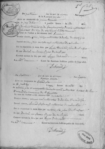 Naissances (1803-1812)