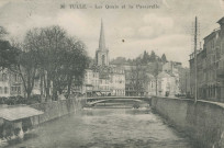 Tulle : "30 Tulle. - Les quais et la passerelle.".