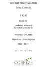 Répertoire chronologique : 1 février 1817-7 février 1837