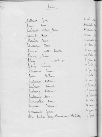 Tables décennales des décès (1943-1952)
