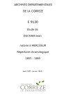 Répertoire chronologique : août 1855-janvier 1865