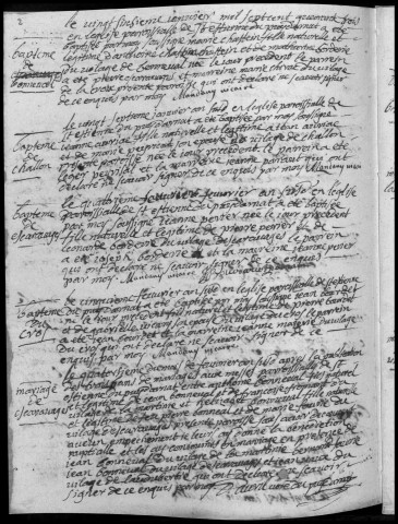 Baptêmes, mariages, sépultures (1743-1762)