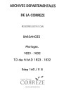 Mariages (1823-1832)