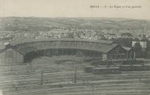 Brive-la-Gaillarde : "Brive - 8 - Le dépôt et vue générale".