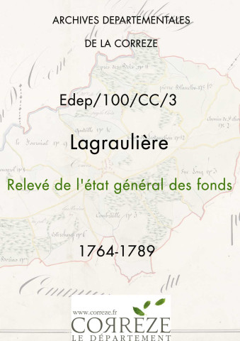 Relevé de l'état général des fonds. 1764-1789