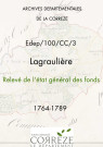 Relevé de l'état général des fonds. 1764-1789