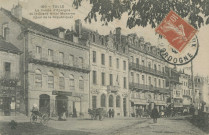 Tulle : "150 - Tulle - La Caisse d'Epargne et le Grand Hôtel Moderne (Quai de la République)".