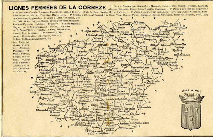 "Lignes ferrées de la Corrèze".
