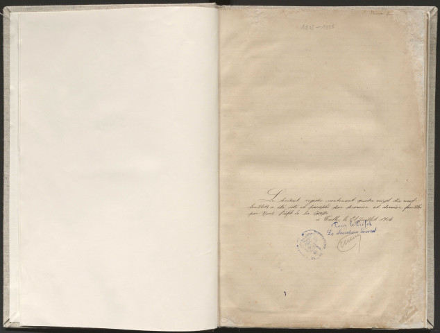 Délibérations du conseil municipal. 19 février 1905-12 avril 1925