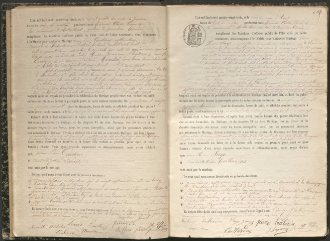 Mariages (1883-1902)