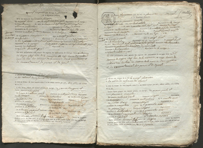 Mariages (1803-1829)