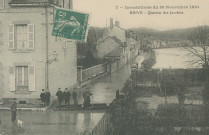 Brive-la-Gaillarde : "7 - Inondations du 30 novembre 1910 - Brive - Quartier des Jacobins".
