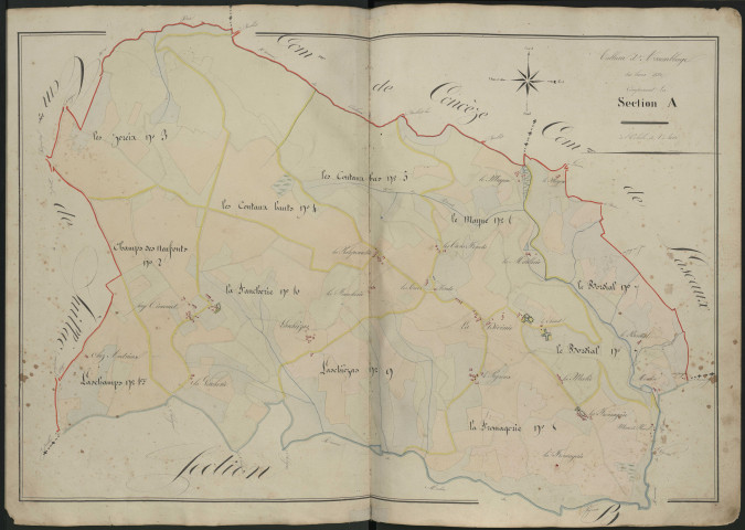 Tableau d'assemblage de la section A