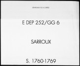 Sépultures (1760-1769)